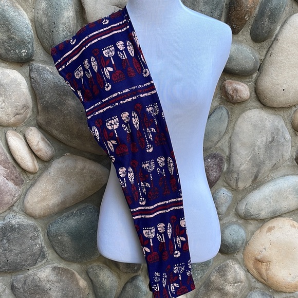 LuLaRoe OS One Size Floral Leggings NWT - Picture 2 of 8